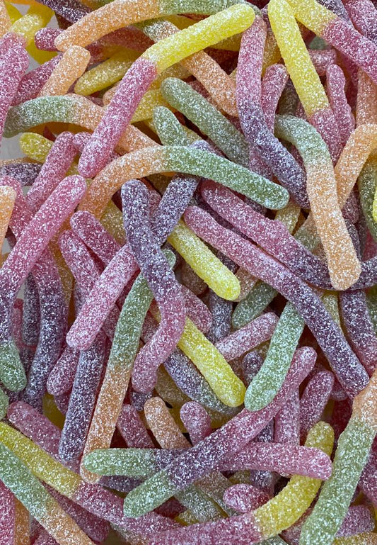 Bunte saure Pommes Süßigkeiten für Kindergeburtstag