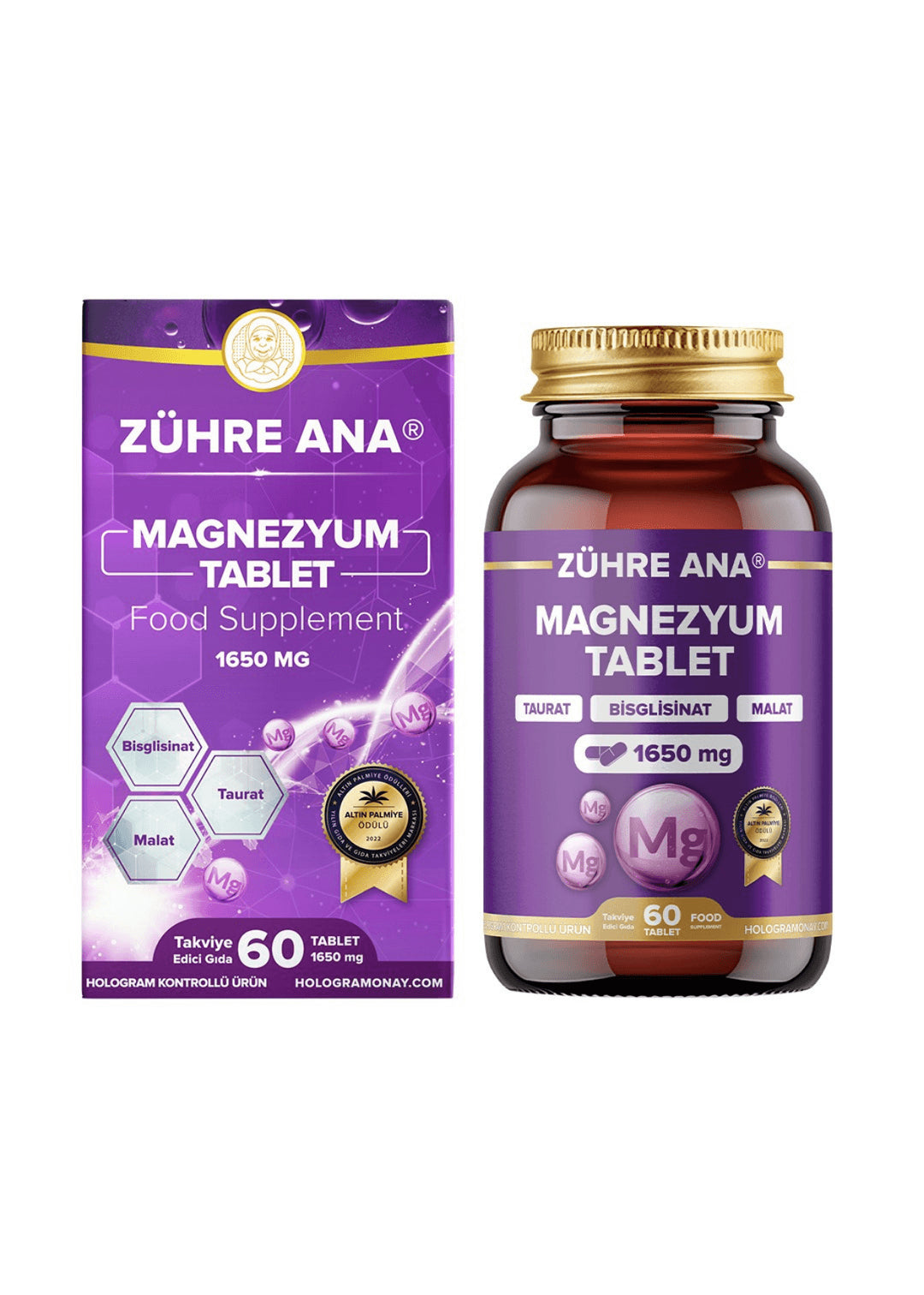 Zühre Ana Magnesium Tabletten 1650 mg (60 Tabletten)