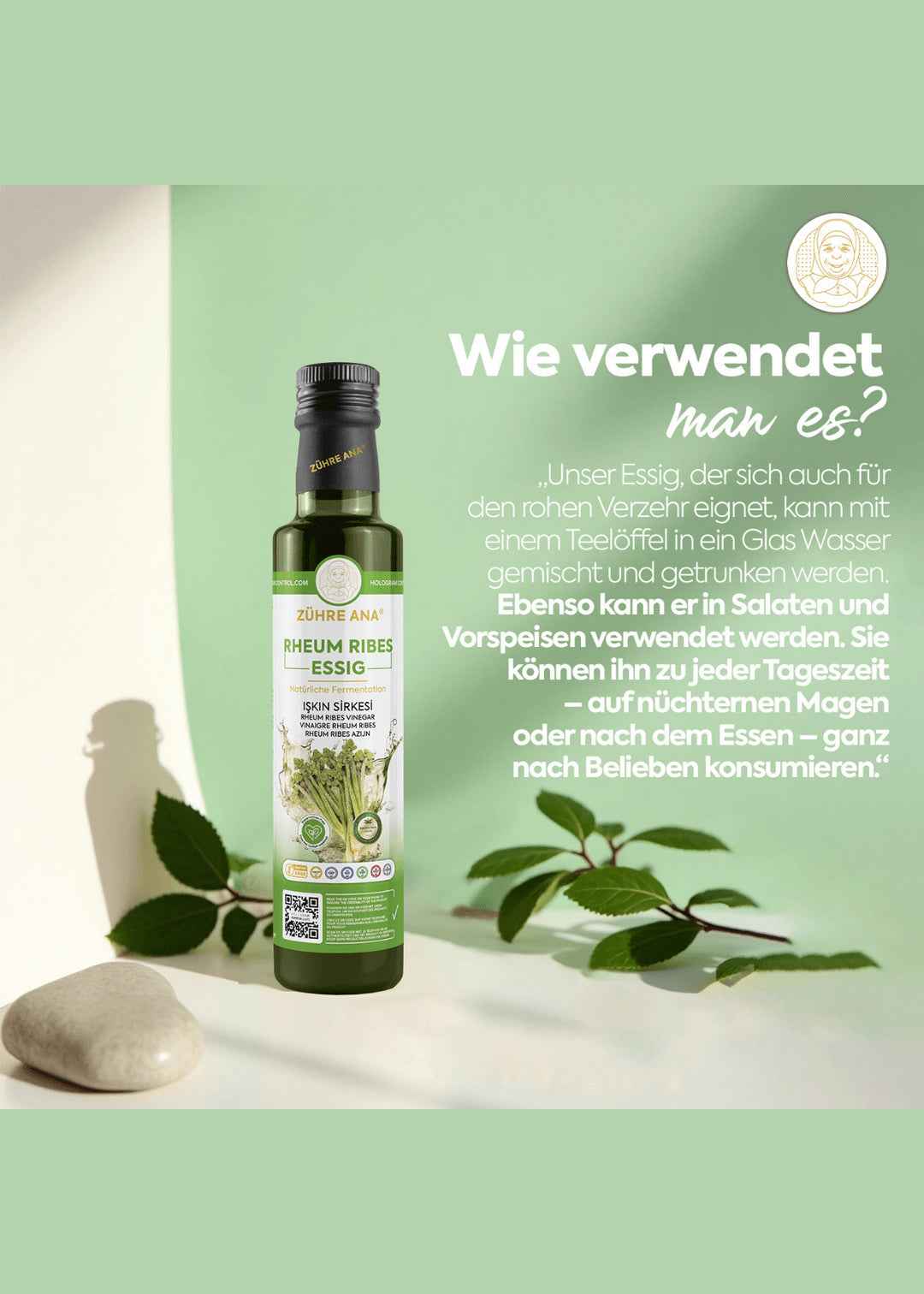 Zühre Ana Rheum Ribes Essig (Işkın Kökü Sirkesi)