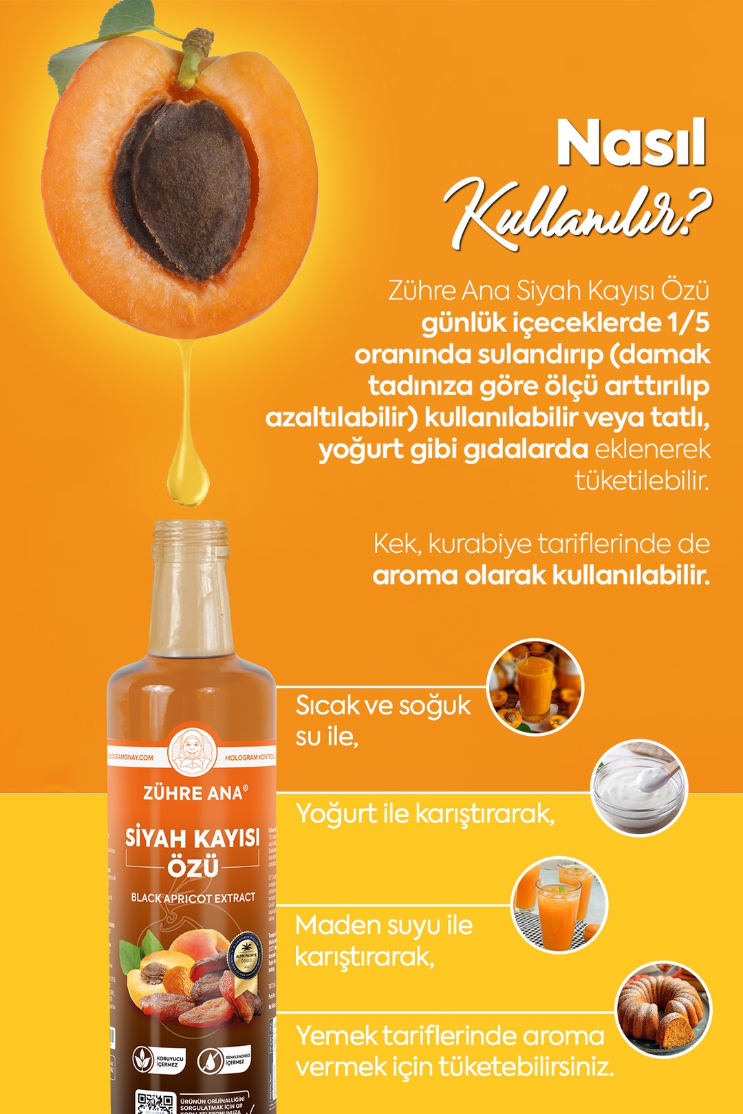 Zühre Ana Schwarzer Aprikosenextrakt 340g