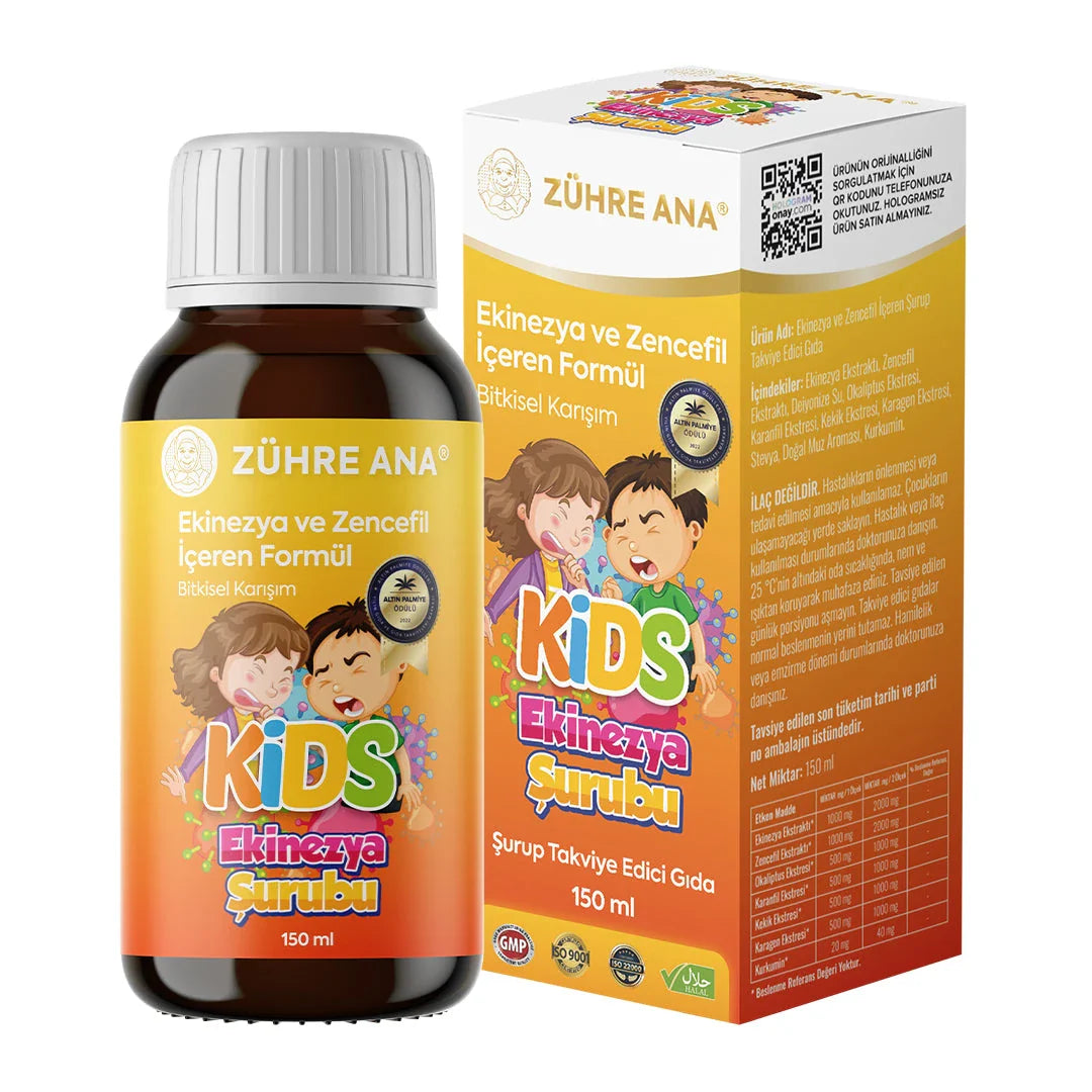 Zühre Ana Kids Echinacea- und Ingwer-Sirup 150 ml