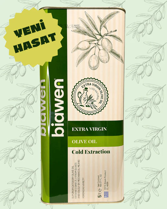 Soğuk Sıkım Zeytinyağı (5 Litre) Natives Olivenöl extra, kaltgepresstes Olivenöl