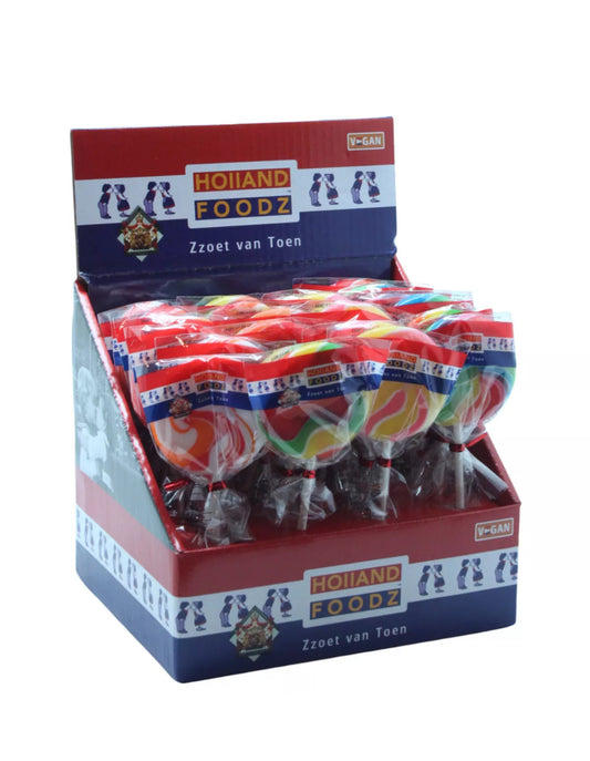 Holland Foodz Rainbow Fruchtlutscher spiralförmig 45g 30 Stück