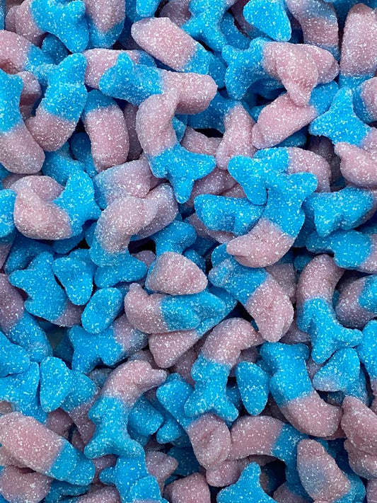 Vegan Sauer Bubblegum Delfine - Fruchtgummi Candy (300g)