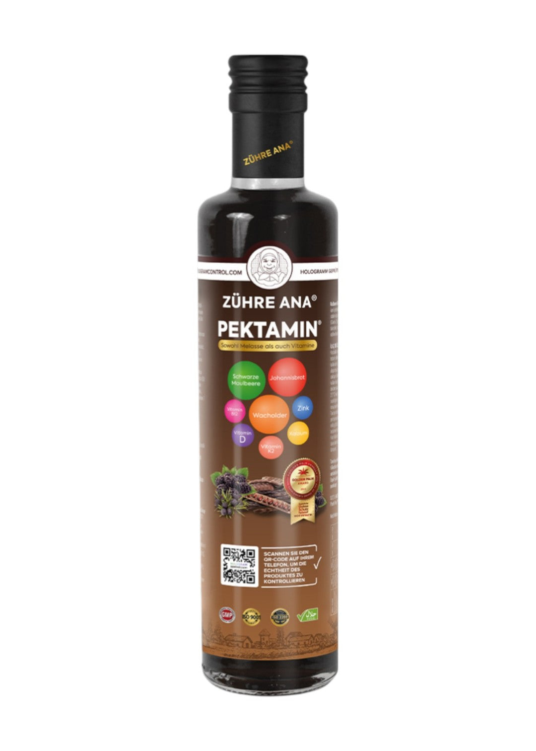 Zühre Ana Pektamin Sirup – Nahrungsergänzungsmittel mit Melasse und Vitaminen (Pektamin Pekmez) 250ml