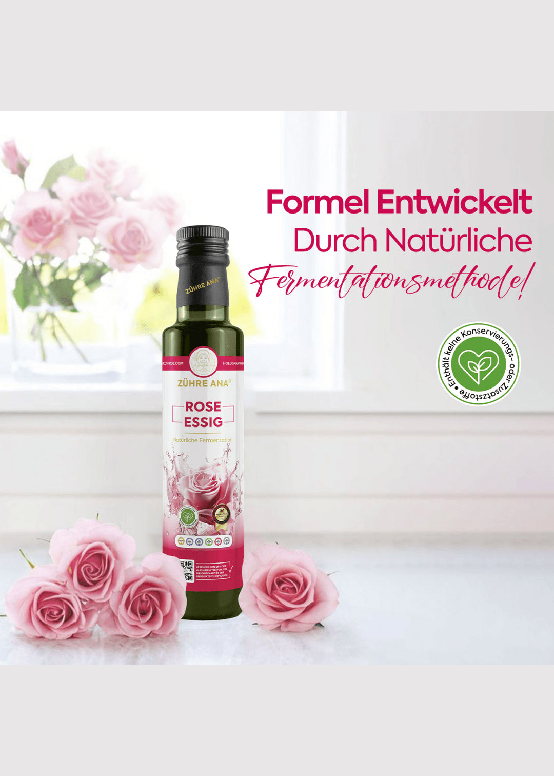 Zühre Ana Rosenessig (Gül Sirkesi) 500ml