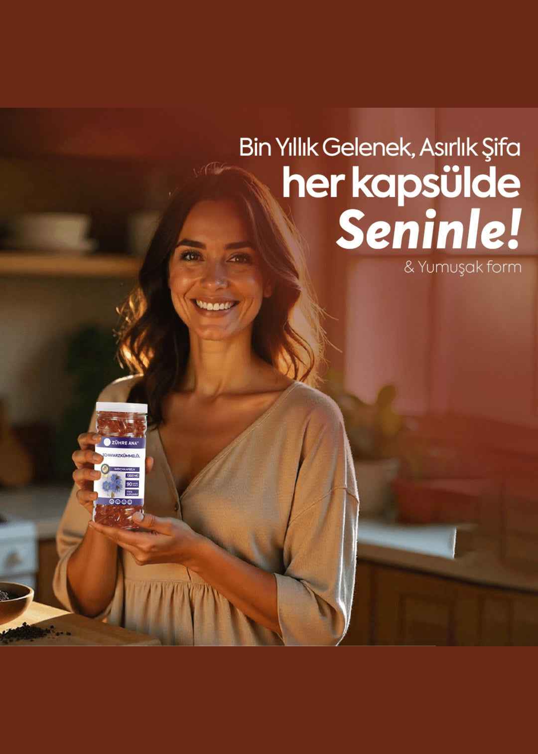 Zühre Ana Schwarzkümmelöl Weichkapseln (90 Kapseln)