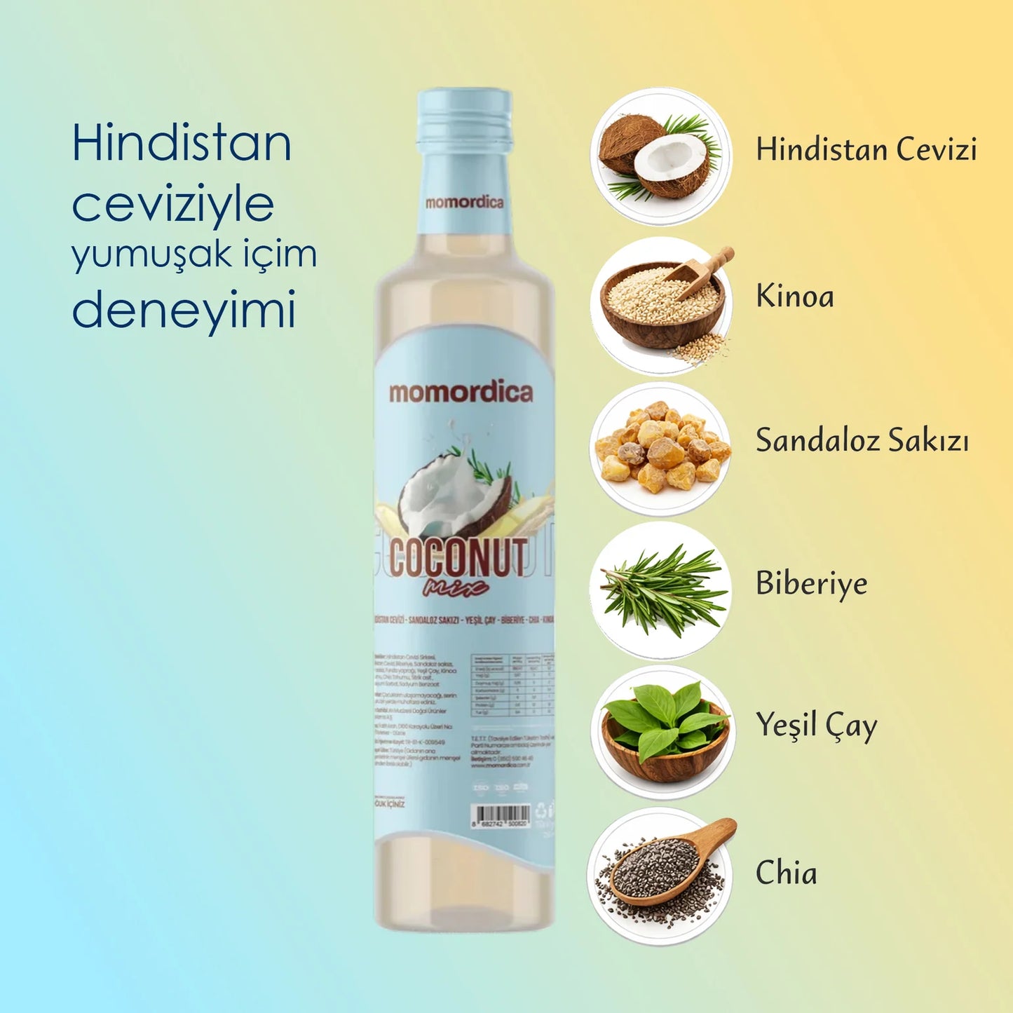 Momordica Coconut Mix Hindistan Cevizi Karışımı 250ml 2