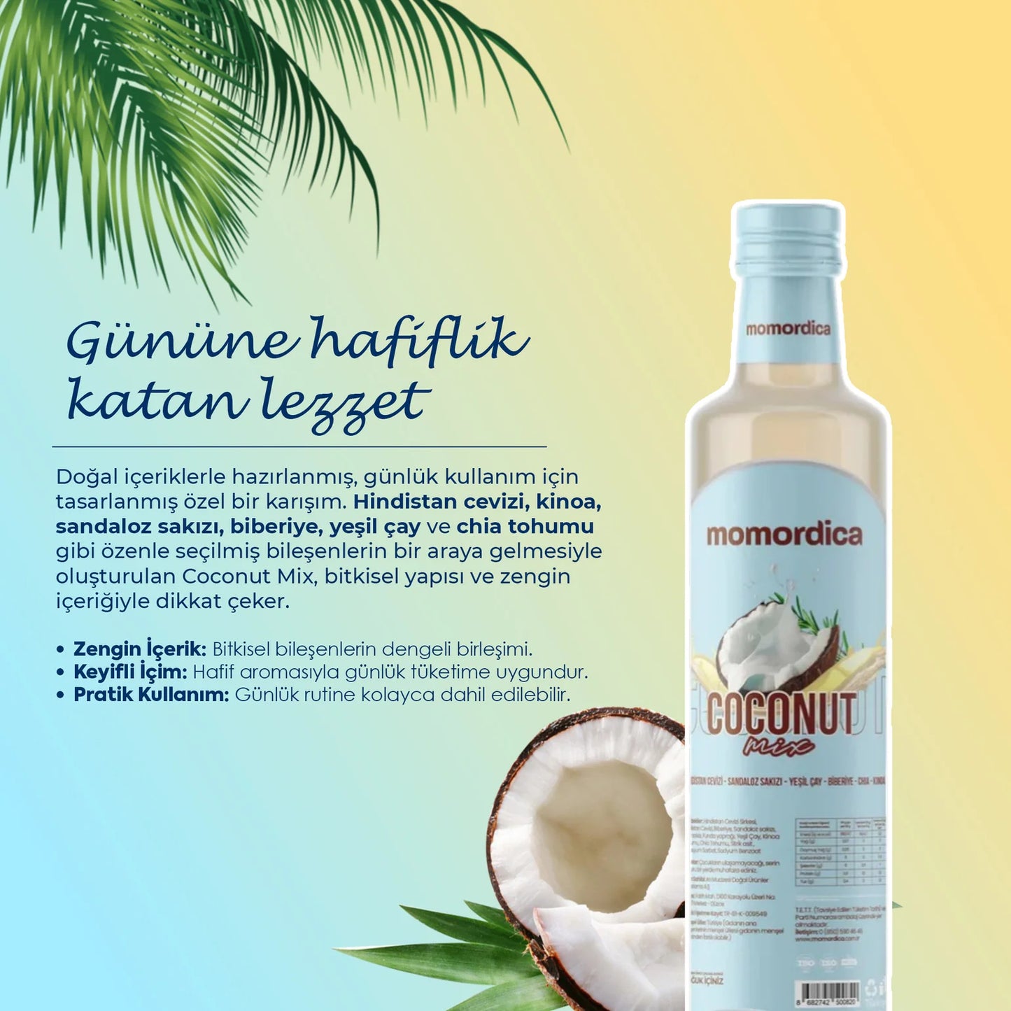 Momordica Coconut Mix 250ml zayıflatır mı